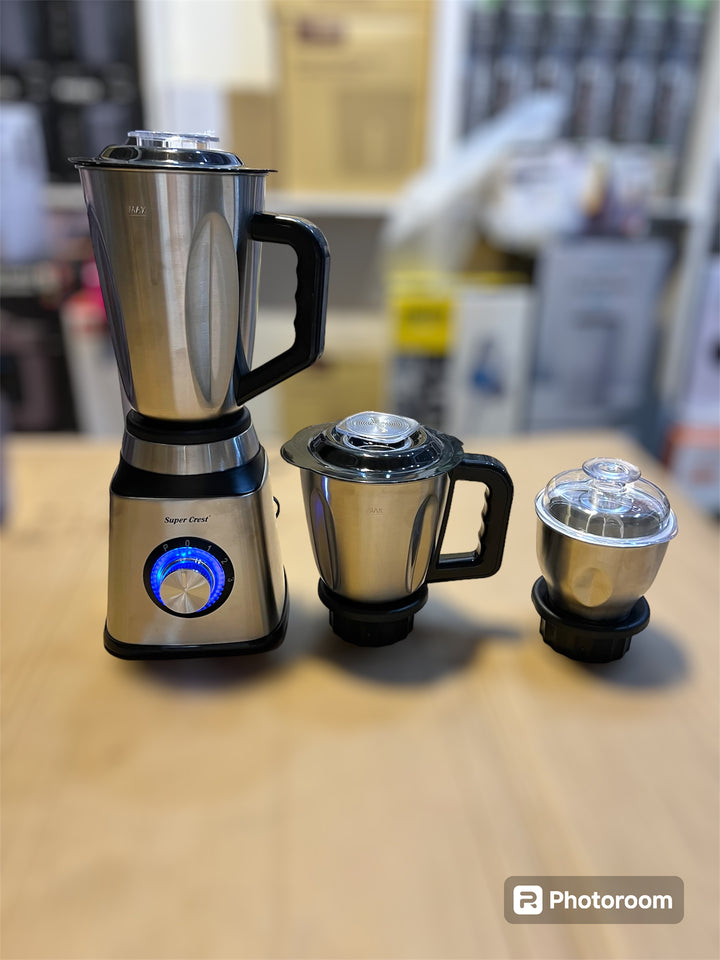 Super Crest Stanless Steel 3in1 Blender & chooper set