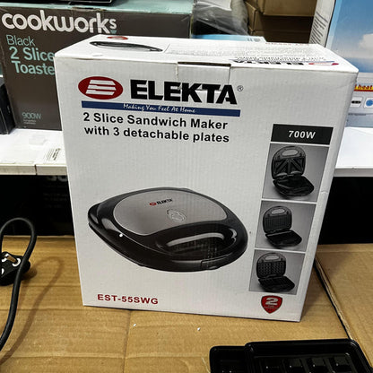 Elekta Sandwich & Waffle Maker - Lot Imported