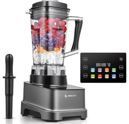 AMZCHEF 8 in 1 Professional Blenders with LED Panel Touch Control