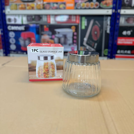 Lot Imported Glass Storage Jar