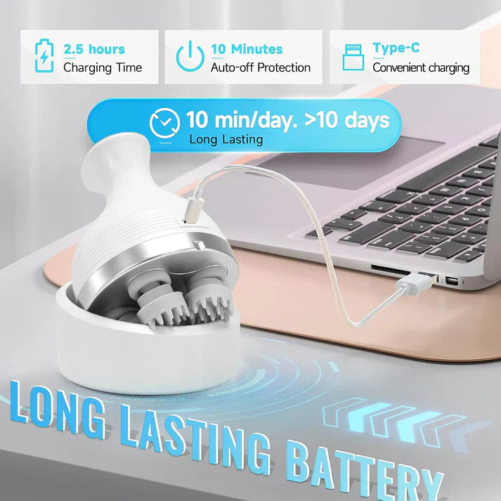 Electric Scalp Massager With 4 Modes