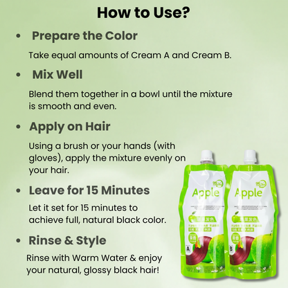 Original Imported Apple Herbal Hair Color with Natural Extracts